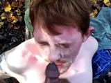Facial and bj in the woods